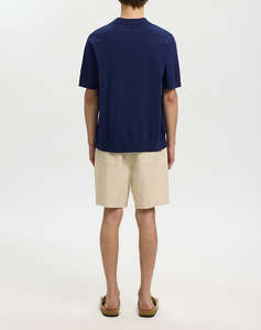 SELECTED SLHTORINO SS KNIT RELAXED OPEN POLO