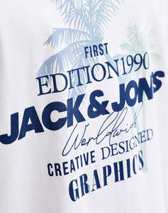 JACK&JONES JJGRADIENT PRINT TEE SS CREW NECK LN