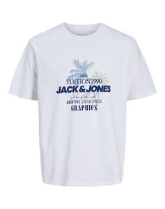JACK&JONES JJGRADIENT PRINT TEE SS CREW NECK LN