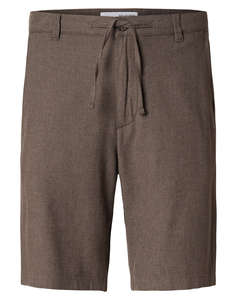 SELECTED SLMREGULAR-BRODY LINEN BLD SHORTS NOOS