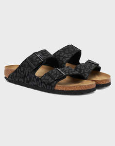 BIRKENSTOCK S26 SYNTHETICS ARIZONA SYN LEO BLACK 35 - 43 NARROW SEASONAL WOMENS SHOE