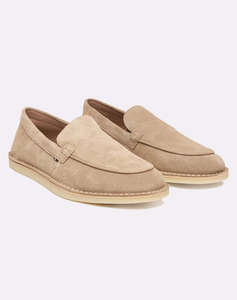 TOMMY HILFIGER HILFIGER STITCHDOWN SUEDE LOAFER