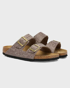 BIRKENSTOCK S26 SYNTHETICS ARIZONA SYN LEO GRAY TAUPE 35 - 43 NARROW SEASONAL WOMENS SHOE