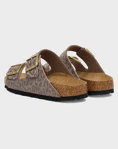 BIRKENSTOCK S26 SYNTHETICS ARIZONA SYN LEO GRAY TAUPE 35 - 43 NARROW SEASONAL WOMENS SHOE