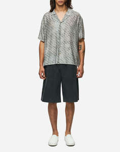 DIRTY LAUNDRY MONOGRAM SILK SHIRT