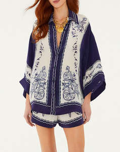 FARM RIO COAST SCARF OFF-WHITE SHIRT-COAST SCARF OFF-WHITE