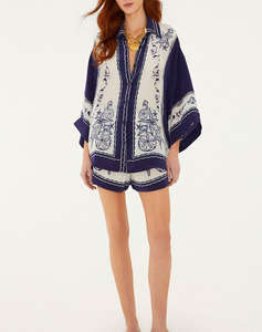 FARM RIO COAST SCARF OFF-WHITE SHIRT-COAST SCARF OFF-WHITE