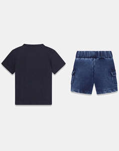 GUESS SET SS T-SHIRT+KNIT DENIM PANT ДЕТСКИ КОМПЛЕКТBOY