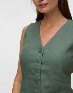 VERO MODA VMLAICA SL LINEN WAISTCOAT