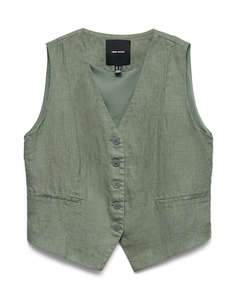 VERO MODA VMLAICA SL LINEN WAISTCOAT