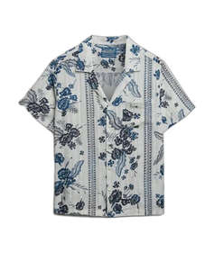 SUPERDRY D4 OVIN BEACH PRINTED S/S SHIRT WOMENS SHIRT