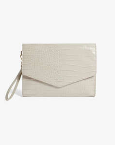 TED BAKER WESSLIE Croc Effect Icon Envelope Pouch