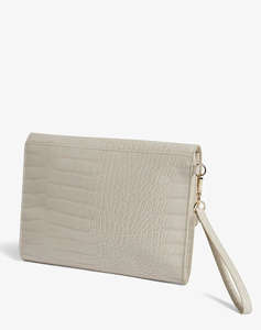 TED BAKER WESSLIE Croc Effect Icon Envelope Pouch