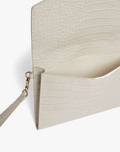 TED BAKER WESSLIE Croc Effect Icon Envelope Pouch