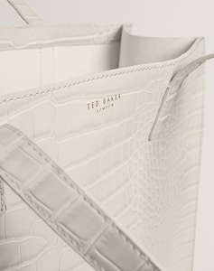 TED BAKER WENELLA Croc Effect Large Icon Bag