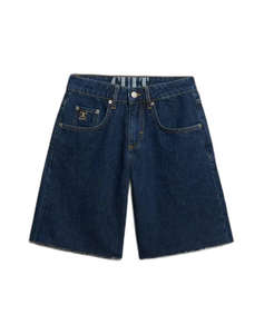 SUPERDRY D2 OVIN MID RISE BAGGY SHORT WOMENS SHORTS