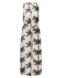 ONLY ONLPALIMA S/L LONG BELT DRESS WVN