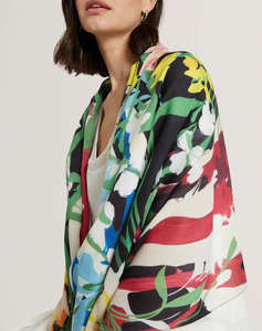 TED BAKER SANDYYS Bouquet Print Woven Scarf