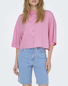 ONLY ONLASTRID LIFE 2/4 CROP SHIRT WVN NOOS