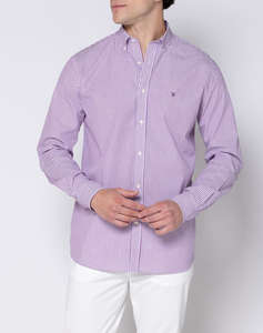 THE BOSTONIANS РИЗА ACORN POPLIN REGULAR FIT Stripe POPLIN Button-down Regular Fit