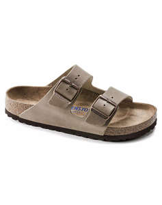 BIRKENSTOCK S26 LEATHER ARIZONA SFB LEOI TABACCO BROWN 35 - 50 REGULAR CORE ESSENTIAL UNISEX SHOE