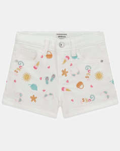 GUESS RIGID BULL DENIM SHORTS W/EMBR CHILDRENS SHORTS GIRL