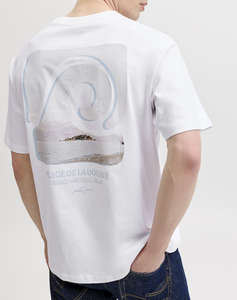 JACK&JONES JORHYERES BACK ELEMENT TEE SS CREW