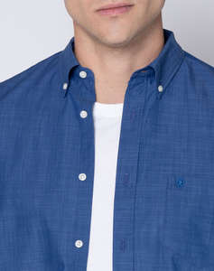 THE BOSTONIANS РИЗА REGULAR FIT Plain SLUB Button-down Regular Fit