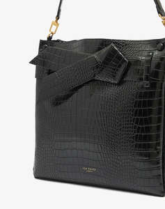 TED BAKER SSOFIA Large Croc Knot Bow Bag