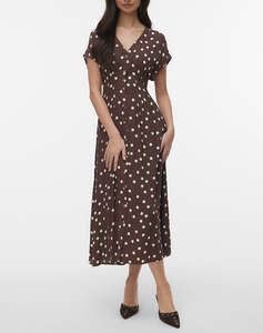 VERO MODA VMELISA SL PLEAT SHIRT 7/8 DRESS WVN