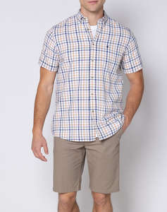 THE BOSTONIANS РИЗА MAVERICK SEERSUCKER REGULAR Button-down Regular Fit