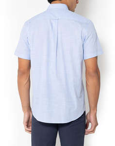THE BOSTONIANS РИЗА REGULAR FIT Plain SLUB Button-down Regular Fit