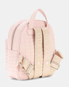 GUESS HEART QUILTED BACKPACK GIRLS CHILDRENS BAG