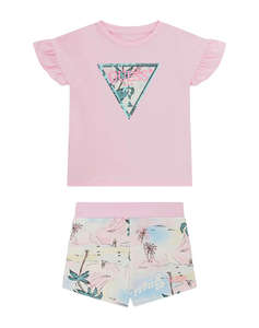 GUESS SET SS T-SHIRT+ACTIVE SHORTS SET CHILDREN GIRL