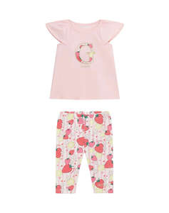 GUESS SET SS T-SHIRT+CAPRI LEGGINGS SET CHILDREN GIRL