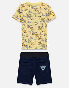 GUESS SET SS T-SHIRT+KNIT DENIM PANT SET CHILDREN BOY