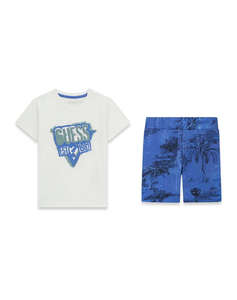 GUESS SET SS T-SHIRT+ACTIVE SHORTS SET CHILDREN BOY