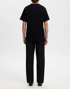 SELECTED SLMSPENCER RIB SS O-NECK TEE NOOS