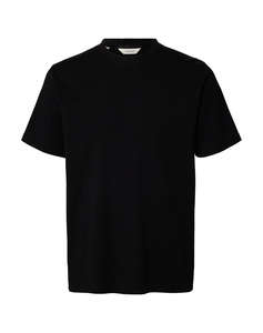 SELECTED SLMSPENCER RIB SS O-NECK TEE NOOS