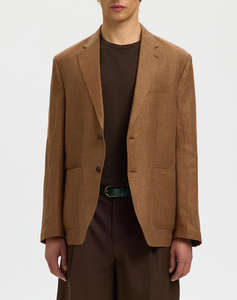 SELECTED SLMREG-CHARLES LINEN BLZ NOOS