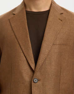 SELECTED SLMREG-CHARLES LINEN BLZ NOOS