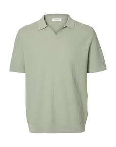 SELECTED SLHMATTIS SS LINEN BLEND STRUC POLO NOOS