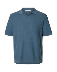 SELECTED SLHMATTIS SS LINEN BLEND STRUC POLO NOOS