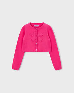 MAYORAL KNIT JACKET BASIC STR COLLAR