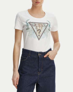 GUESS SS CN FLOWER TRIANGLE TEE ДАМСКА БЛУЗА