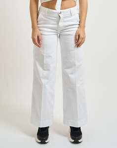 GUESS ZOYA WIDE LEG CROP WOMENS TROUSERS