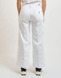 GUESS ZOYA WIDE LEG CROP WOMENS TROUSERS