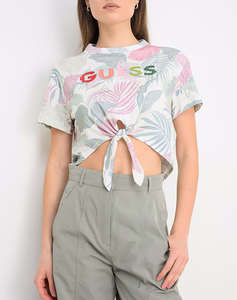GUESS SS CN GUESS SCRIPT CROP TEE ДАМСКА БЛУЗА
