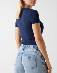 GUESS CN SS LOGO LACE TEE ДАМСКА БЛУЗА