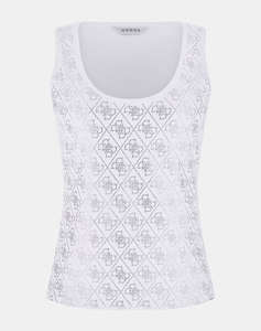 GUESS SL 4G ALLOVER TANK TOP ДАМСКА БЛУЗА